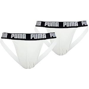 PUMA White Jock Strap for Men 2 Pack, wit, XXL