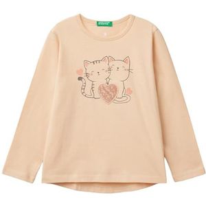 United Colors of Benetton T-shirt M/L, Beige, 2 anni