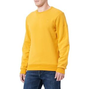 acalmar Heren sweatshirt van organisch katoen 36623372-AC01, mosterd, L, mosterd, L