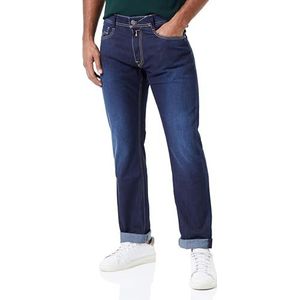 Replay Heren Jeans Rocco Comfort-Fit met Stretch, Blauw (Dark Blue 007), 36W / 34L, 007, donkerblauw, 36W x 34L