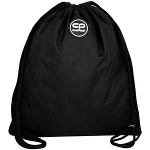 Coolpack Sprint Black, sporttas met trekkoord, uniseks, kinderen, eenheidsmaat, Zwart, Eén maat