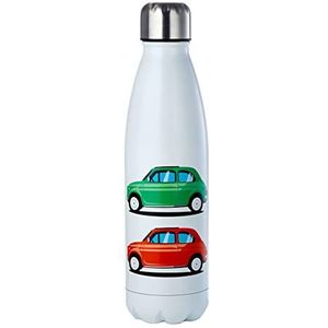 Fiat 500 Retro RVS Heet & Koud Thermosfles - 500ml