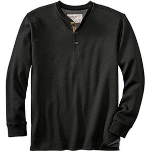 Legendary Whitetails Heren Stoer als Buck Dubbellaags Thermisch Henley Shirt - Casual Lange Mouw Wafel Knit Regular Fit Lange Mouw