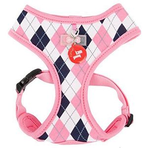 Puppia Authentieke Argyle Harnas A, L, roze