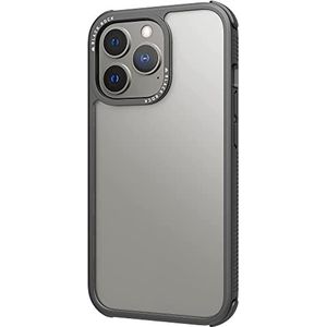 Black Rock - Hoes robuuste transparante hoes geschikt voor Apple iPhone 13 Pro I telefoonhoes transparant, doorzichtig, helder (zwart)