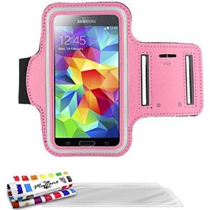 Muzzano F2501983 beschermhoes voor Samsung Galaxy S4, incl. 3 displaybeschermfolies, roze