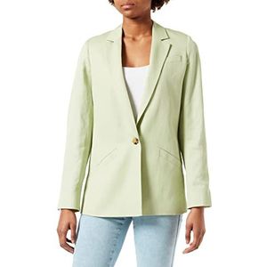 ESPRIT Collection Met lijn: ontspannen blazer met één knoop, groen (Pastel Green), 40