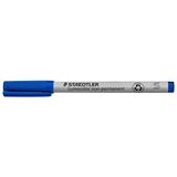 Staedtler 311 Lumocolor universele pen S-punt, circa 0,4 mm, niet-permanent, 10 stuks in kartonnen etui blauw