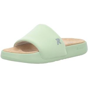 Rieker W3250 Slide voor dames, groen, 37 EU
