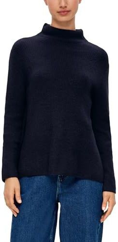 Trui - Effen - Katoen - Opstaande Kraag - Losse Pasvorm