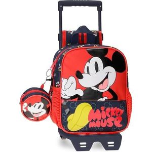 Disney Mickey Mouse Fashion voorschoolrugzak, aanpasbaar, 21 x 25 x 10 cm, microvezel, 5,25 l, 50 hojas, Voorschoolrugzak, aanpasbaar aan de trolley