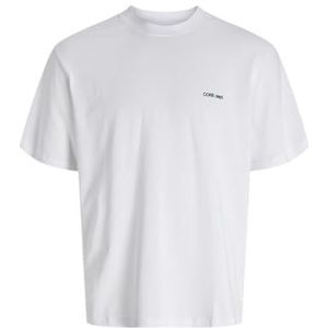 JACK & JONES Jcomotion Graphic Back Tee Ss Crew Neck, wit (bright white), XXL