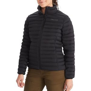 Marmot Dames Wm's Echo Featherless Jacket, Warme Puffy Jacket, geïsoleerde winterjas, waterafstotende gewatteerde parka, lichtgewicht inpakbaar jack voor buiten, winddicht, Black, M