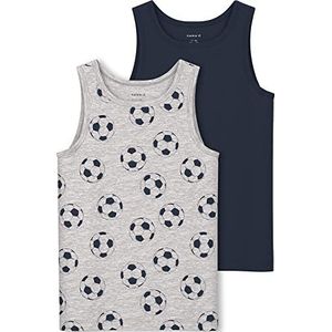 NAME IT NKMTANK TOP 2P Football NOOS onderbroek, grijs melange, 86