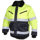 Top Swede 5616-12-04 Model 5616 Hi Vis Winterjas, geel/marine, maat S