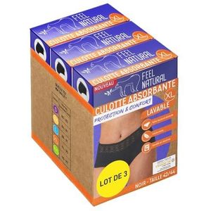 Menstruatieslipje, absorberend, comfortabel, herbruikbaar, maat XL, hygiënische bescherming, wasbaar, hoge snit, kant, lichte tot matige menstruatie, absorberende zones, slipje met hoge taille,