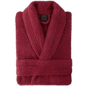 Top Towel Elegante badjas voor dames en heren, 100% katoen, 500 g/m², met capuchon of zonder capuchon, zacht en absorberend voor douche, spa en zwembad, Granaat, XXL