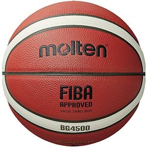 Molten BG Serie Composiet Basketbal, FIBA Goedgekeurd - BG4500, Maat 7, 2- Tone (B7G4500)