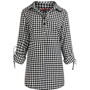 SASHIMA dames tuniek, zwart, wit, XS