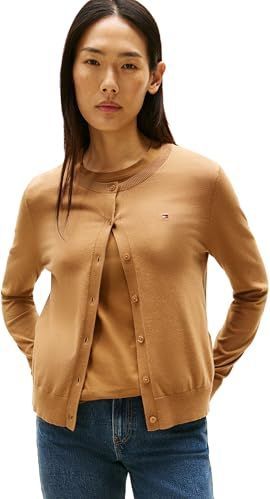 Tommy Hilfiger - Sweater - Donkerblauw - 67% Biologisch Katoen, 33% Polyamide