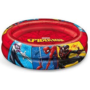 Mondo Toys Spiderman Opblaasbaar zwembad met 2 ringen, voor kinderen, 2 ringen, diameter 100 cm, 10 maanden, 16931