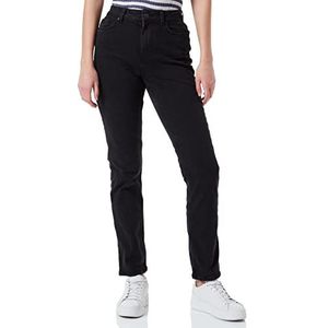 PIECES PCLUNA Straight Fit Jeans voor dames, zwart, 27W / 30L