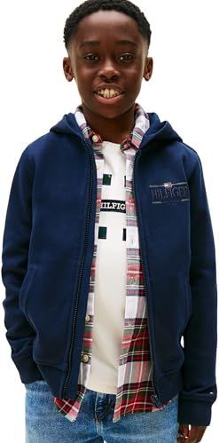 TOMMY HILFIGER Sweatvest 'Icons'  navy / donkergroen / rood / wit