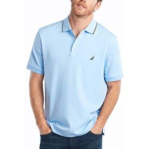 Nautica Men's Classic Fit Short Sleeve Dual Tipped Collar Polo Shirt