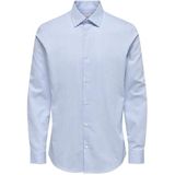 Only & Sons - ONSJIM - Overhemd - Lichtblauw/Wit - Slim Fit - Lange Mouw