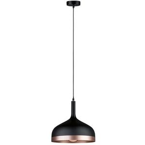 Paulmann 79629 Neordic Embla hanglamp max. 1x20W hanglamp voor E27 lampen Plafondlamp zwart/koper mat 230V metaal zonder verlichtingsmiddel