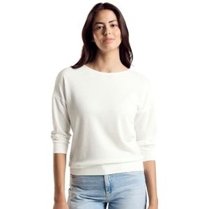 STREET ONE Structuurshirt, off-white, 38