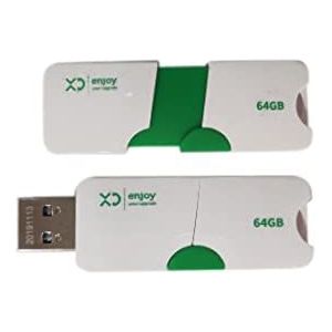 XD XDHU905GRE USB-flashdrive, 64 GB, USB type A 3.0, groen, wit