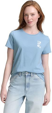 TOM TAILOR Denim T-shirt voor dames, 38246 - Glacier Blue, XL