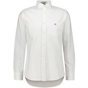 GANT Heren REG Oxford shirt klassiek overhemd, wit, standaard, wit, M