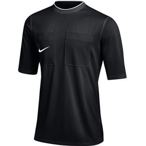 Nike Heren Short Sleeve Top M Nk Df Ref Ii Jsy Ss 22, Zwart/Wit, DH8024-010, L