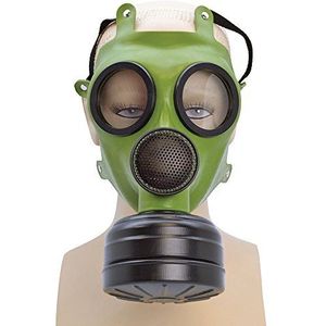 Bristol Novelty BA1313 gasmaskerkostuum | unisex | groen | ‎One Size - ‎34 cm x 19 cm x 15 cm realistische fancy jurk, volwassen