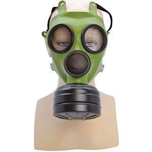 Bristol Novelty BA1313 gasmaskerkostuum | unisex | groen | ‎One Size - ‎34 cm x 19 cm x 15 cm realistische fancy jurk, volwassen