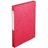 Exacompta Ref. 18509H - Cartobox Glossy kaartenbak, 25 mm rug, A4 - rood