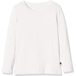 MINYMO - Meisjesblouse - Wit - Lange Mouwen - 128 cm