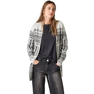 Cecil - B253866 - Damesvest - Soft Silver Melange - Lange Cardigan