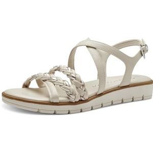 MARCO TOZZI Wedge Sandal by Guido Maria Kretschmer 2-28608-42 dames, Cream Comb, 40 EU