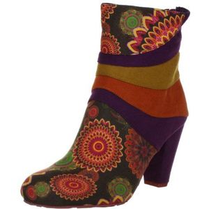 Desigual Ankle Boot Galicia 27AS208 dames fashion halve laarzen & enkellaarzen, Oranje Naranja Tierra 7015, 41 EU