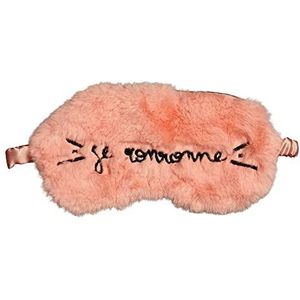 Draeger Nachtmasker van kunstbont, ultrazacht, gewicht veer, 100% polyester, slaapmasker van kunstbont