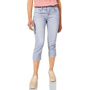 Street One 3/4 jeansbroek voor dames, Blue Stripes Washed, 32W x 22L