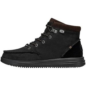 Hey Dude Bradley Boot Leather - Heren Schoenen - Zwart - Maat EU 38, zwart, 38 EU