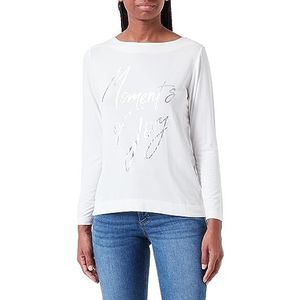 s.Oliver T-shirt voor dames, lange mouwen, wit, maat 48, wit, 48