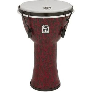 TOCA Djembe Freestyle II Mech. Tuned Red Mask Synth. Head 9"" TF2DM-9RM