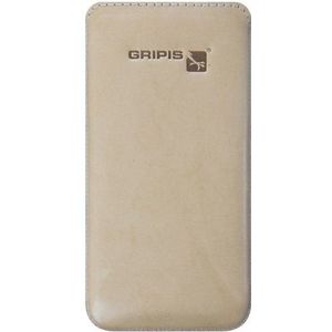 Gripis Case Slider Leather Case Saddler Natuur Beige voor Samsung Galaxy S4 Mini GT-i9195