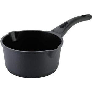 Axentia 133150 Blackline Steelpan - Stijlvolle gietijzeren steelpan met schenktuit en hoogwaardige ILAG-coating