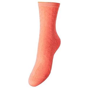 PCSEBBY GLITTER Long 1 Pack Socks NOOS, Tangerine tango/detail: TONED LUREX, One Size